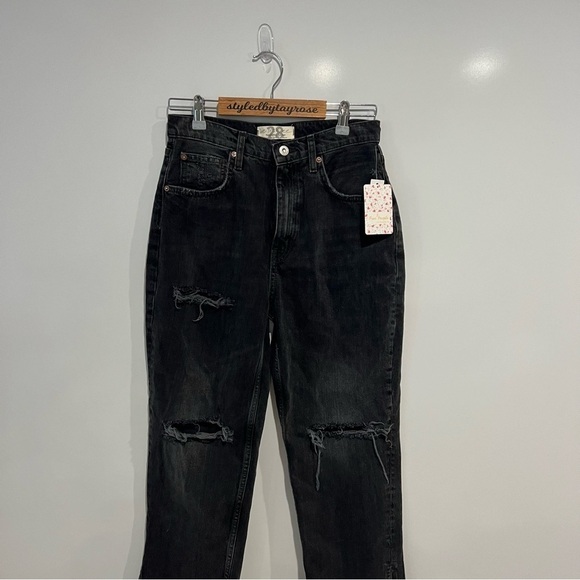 NWT Free People Lita Jeans Crop High Waisted - Picture 6 of 11